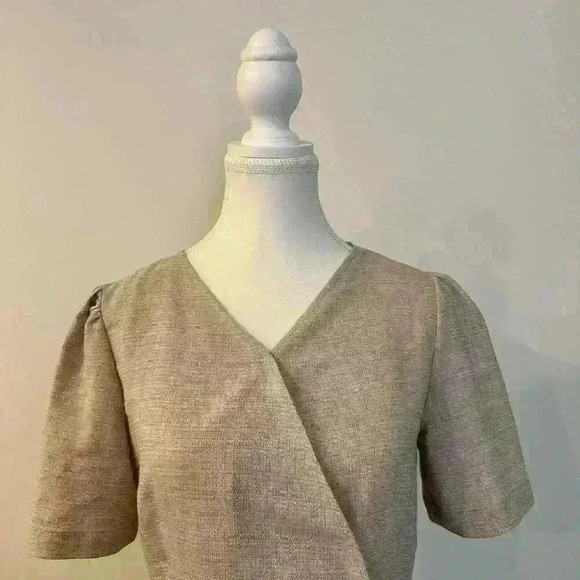 M.Ffin with jacket |  Korean fashion brand beige blouse womens small - Picture 2 of 5